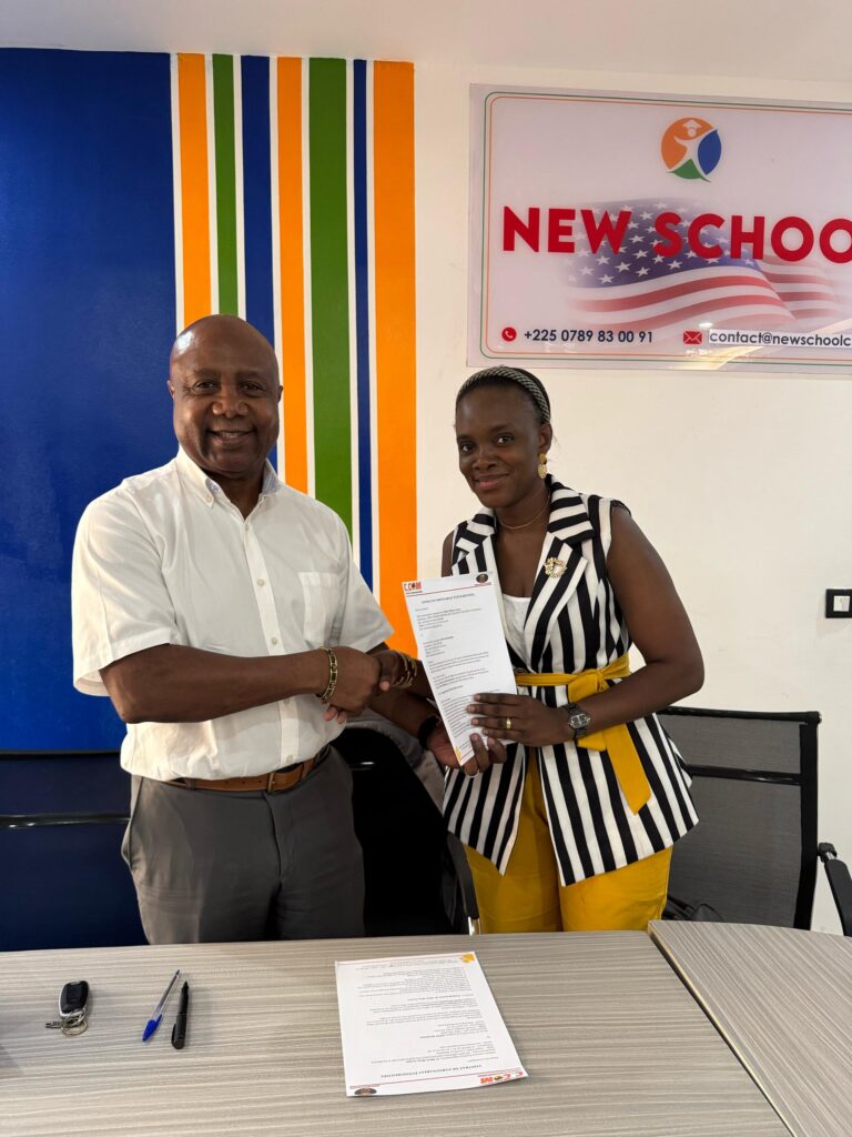 New School et Céleste Communication Signature contrat